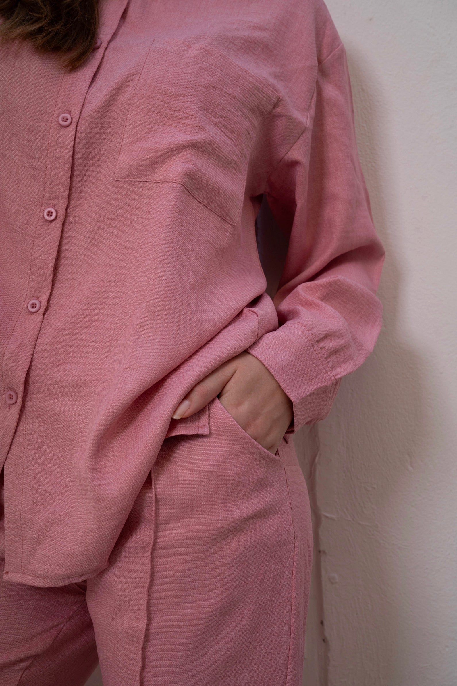 Gumus Linen Pinky Suit