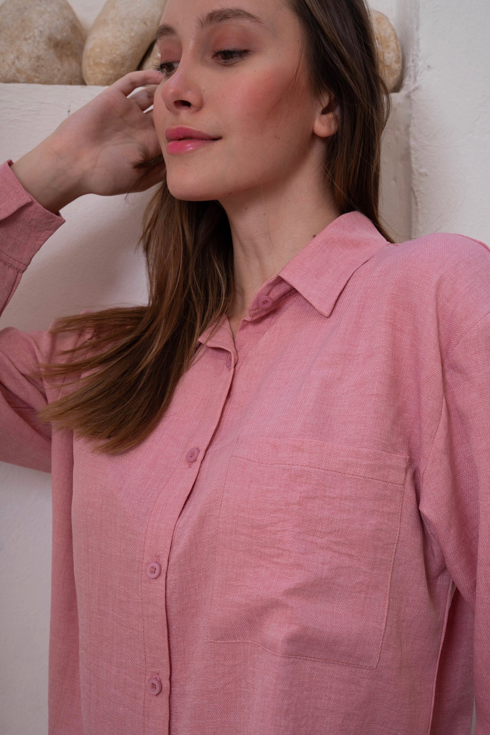 Gumus Linen Pinky Suit