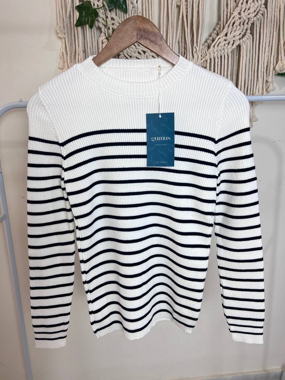 Gumus Stripped Pullover